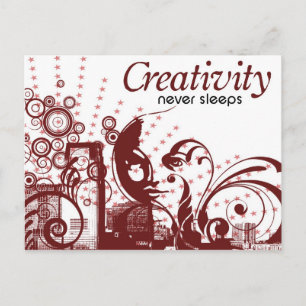 Creativiteit houdt nooit stand briefkaart