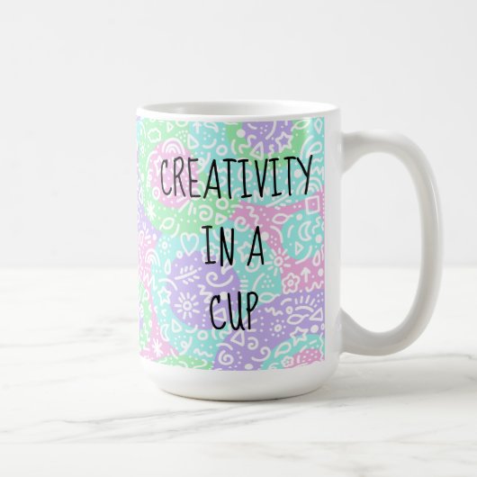 Creativiteit in een Mok met een beker- of koffiedo (Rechts)