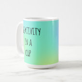 Creativiteit in een Mok voor een beker koffie (Voorkant links)