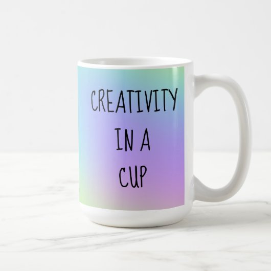 Creativiteit in een Mok voor een beker koffie (Rechts)