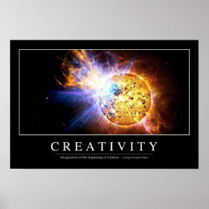 Creativiteit: Inspirerend prijsopgave Poster