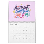 Creativiteit is besmettelijk als je het doorgeeft kalender (Jan 2026)