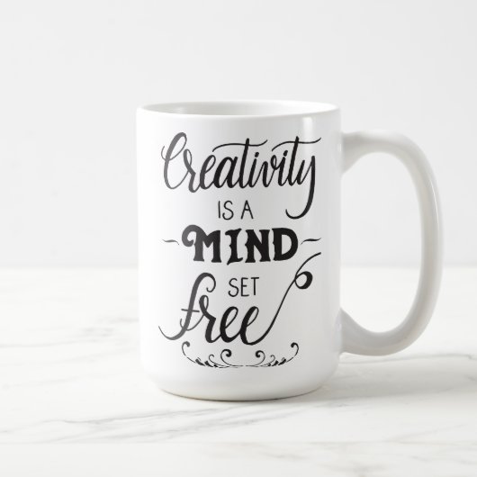 Creativiteit is een Mind Set Free Mok (Rechts)