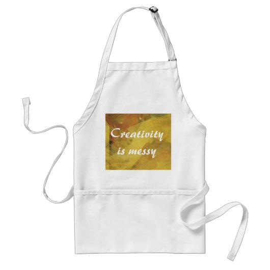 Creativiteit is Messy Apron Standaard Schort (Voorkant)