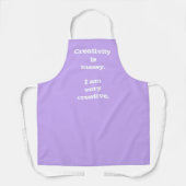 Creativiteit is Messy. Funny Apron Schort (Voorkant)