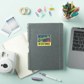 "Creativiteit is mijn weerstand" compacte rechthoe Sticker (iPad Cover)
