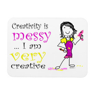 Creativiteit is rommelige magneet