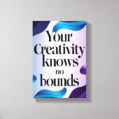 Creativiteit kent geen grenzen optie 3 canvas afdruk (Voorkant)