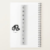 "Creativiteit" Notitieboek Main Logo (Achterkant)