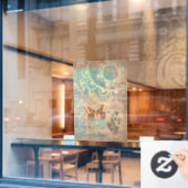 Creativiteit omarmen raamsticker (Cafe Raam)