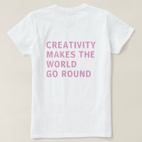 Creativiteit Roze Typografie Achteraf afdrukken