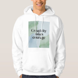 Creativiteit vraagt moed 3 hoodie