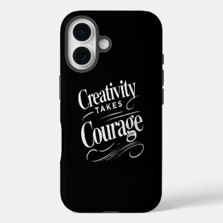 Creativiteit vraagt om moed Kunst-geïnspireerd ont iPhone 16 Hoesje