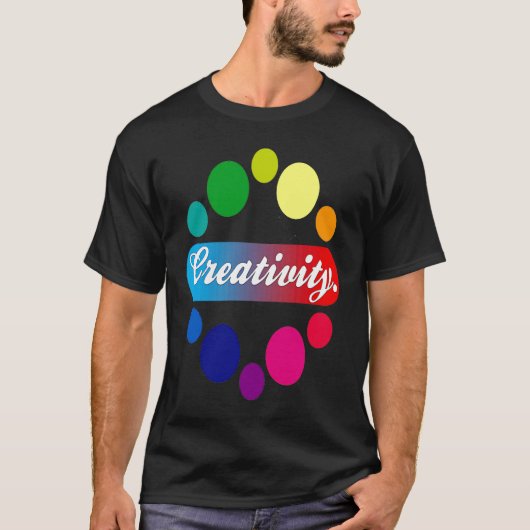 Creativity acrylic painter artist t-shirt (Voorkant)