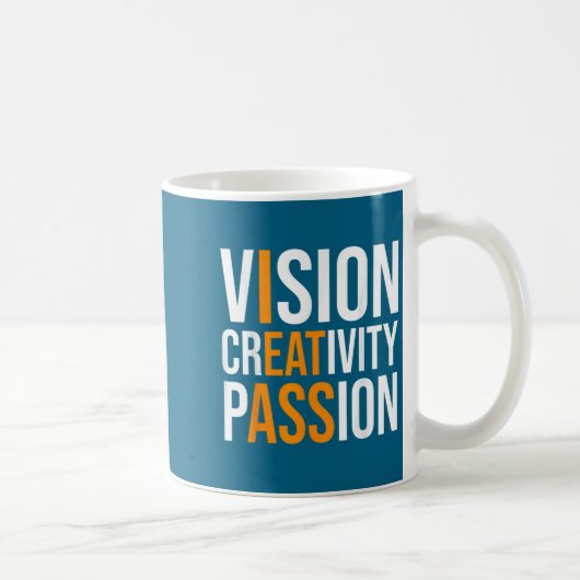 Creativity On Shirt Sarcastic Funny Motivation  Koffiemok (Rechts)