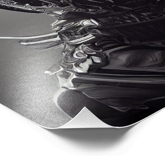 Créature alien foncée Photo Imprimer (Coin)