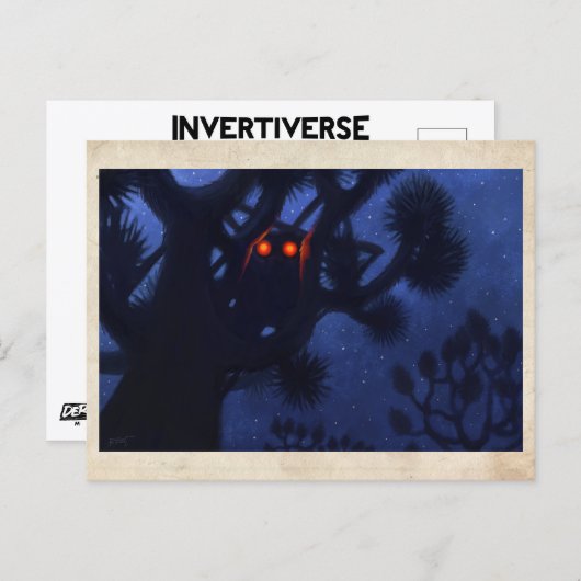 Créature Dans L'Arbre - Carte Postale (Devant / Derrière)