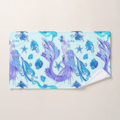 Créature de la fée mauve de sirène (Serviette à main)