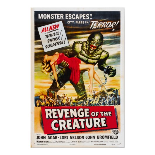 Creature Horror Monster Movie Poster (Devant)