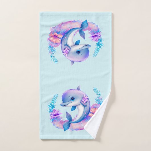Créature Mer Dauphin Cute (Serviette à main)