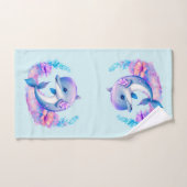 Créature Mer Dauphin Cute (Serviette à main)