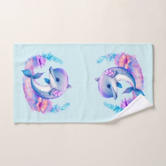Créature Mer Dauphin Cute (Serviette à main)