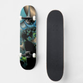 Creature profonde de l'espace Fractal skateboard (Recto)