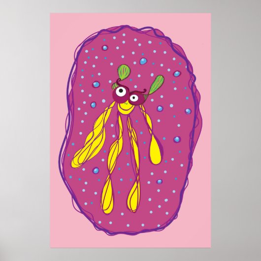 Créature rêveuse Poster pour chambre d'enfants (Devant)