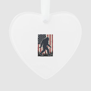 Créature Sauvage Patriotique Drapeau Vintage Vecte