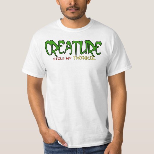 Creature Stole My Twinkie! T-shirt (Voorkant)