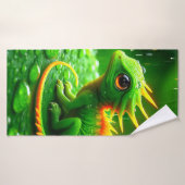 Créature verte (Serviette de bain)