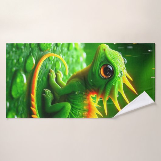 Créature verte (Serviette de bain)