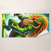 Créature verte (Serviette de bain)