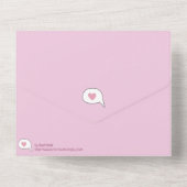 Créatures de chats pastel kawaii Carte de vœux Des (Verso)