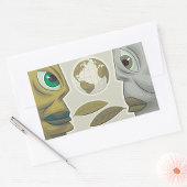 Créatures globales La Terre Fait Face À Un Sticker