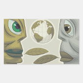 Créatures globales La Terre Fait Face À Un Sticker (Devant)