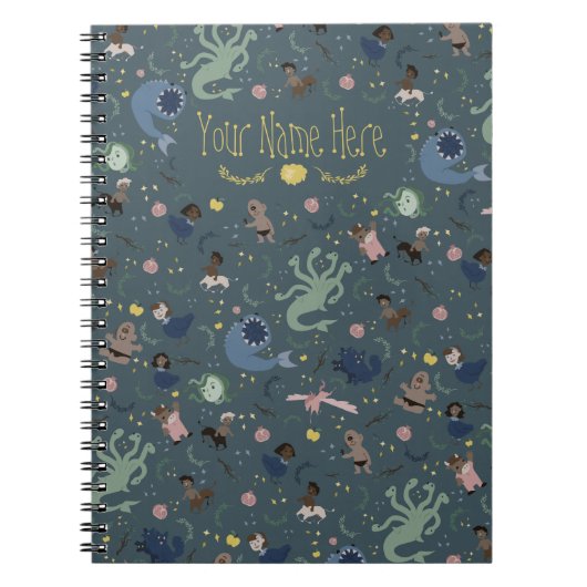 Créatures mythiques Carnet spiral (Devant)