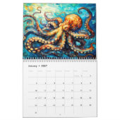 Créatures océaniques à l'huile – Calendrier (Jan 2027)
