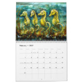 Créatures océaniques à l'huile – Calendrier (Feb 2027)