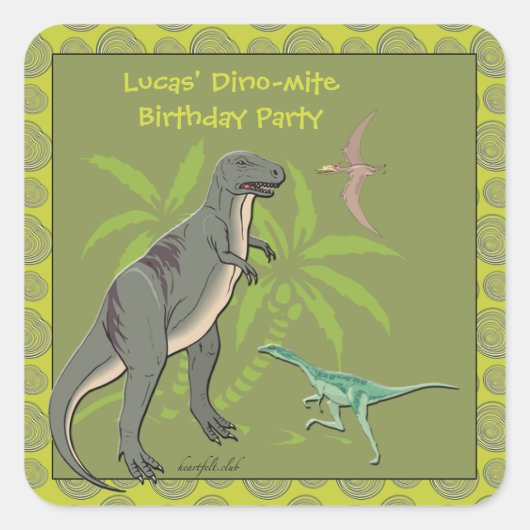 Créatures préhistoriques Stickers Dinosaures (Devant)