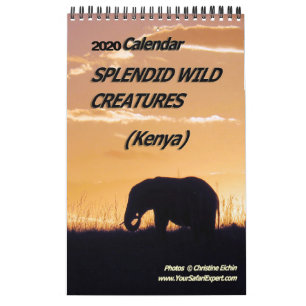 CRÉATURES SAUVAGES SPLENDIDES - Calendrier KENYA (