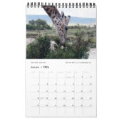 CRÉATURES SAUVAGES SPLENDIDES - Calendrier KENYA ( (Jan 2026)