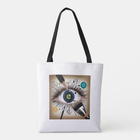Creavista: Abstract oog & Artistic Symbols Design Draagtas (Achterkant)
