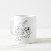 Crécerelle au-dessus de tasse de ville (Devant gauche)