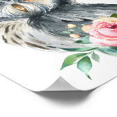 Crèche Baby Owl dans la forêt | Jolie affiche mura (Coin)