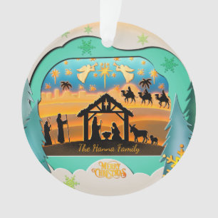 Crèche de Noël 3D Fête religieuse
