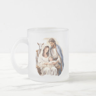 Crèche en verre dépoli Bébé Jésus Mug