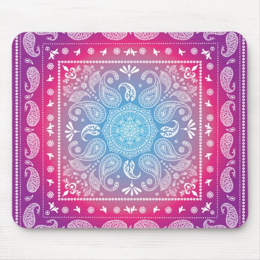 CRed Blue Burst Mousepad Muismat (Voorkant)