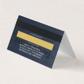 Credit Card | Geruite Achtergrond Visitekaartjes (Achterkant)