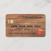 Credit Card | Hout Visitekaartje (Voorkant)